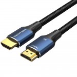 Кабель HDMI M - M, 1.5 м, V2.1, 8K 60Гц обплетення, синій, Aluminum Alloy Type Vention Кабель HDMI M - M, 1.5 м, V2.1, 8K 60Гц обплетення, синій, Aluminum Alloy Type Vention