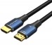 Кабель HDMI M - M, 1.5 м, V2.1, 8K 60Гц обплетення, синій, Aluminum Alloy Type Vention