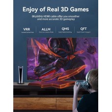 Кабель HDMI M - M, 1.5 м, V2.1, 8K 60Гц обплетення, синій, Aluminum Alloy Type Vention