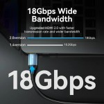 Кабель HDMI M - M, 3.0 м, V2.0, 4K 60Гц Aluminum alloy синій Vention Кабель HDMI M - M, 3.0 м, V2.0, 4K 60Гц Aluminum alloy синій Vention