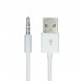 Кабель Audio USB для iPod Shuffle Jack TRRS M -> USB AM, 1.0 м. білий