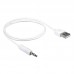 Кабель Audio USB для iPod Shuffle Jack TRRS M -> USB AM, 1.0 м. білий