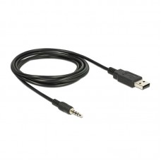 Кабель Audio USB для iPod Shuffle Jack TRRS M -> USB AM, 1.0 м. чорний