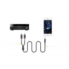 Кабель AUX Audio TRS - RCAx2 M/M 1.0м UGREEN AV102 Чорний