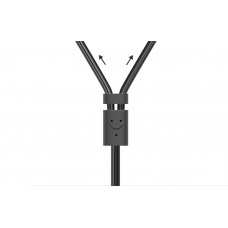 Кабель AUX Audio TRS - RCAx2 M/M 1.0м UGREEN AV102 Чорний