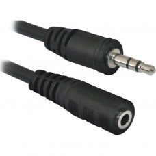 Кабель AUX Audio TRS M/F 1.5м JACK02-05 чорний Defender