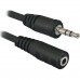 Кабель AUX Audio TRS M/F 1.5м JACK02-05 чорний Defender