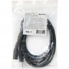 Кабель AUX Audio TRS M/F 1.5м JACK02-05 чорний Defender