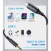 Кабель AUX Type-C - TRS Audio M/M 1.0 м DAC Chip 96kHz, чорний Choetech