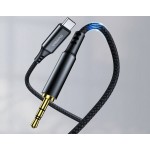 Кабель AUX Type-C - TRS Audio M/M 1.0 м DAC Chip 96kHz, чорний Choetech Кабель AUX Type-C - TRS Audio M/M 1.0 м DAC Chip 96kHz, чорний Choetech