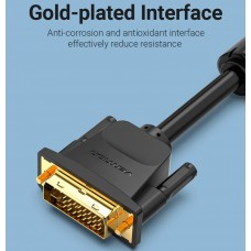 Кабель DVI (24+5) M - VGA M, 3м чорний Vention