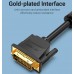 Кабель DVI (24+5) M - VGA M, 3м чорний Vention