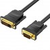 Кабель DVI M (24+1) - VGA M, 1.5 м, чорний Vention