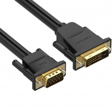 Кабель DVI M (24+1) - VGA M, 1.5 м, чорний Vention