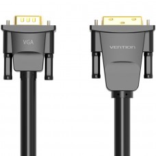 Кабель DVI M (24+1) - VGA M, 1.5 м, чорний Vention