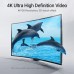 Кабель HDMI M - M, 1.0м, V2.0, 4K 60Гц, кут 270°,  PVC, чорний Vention