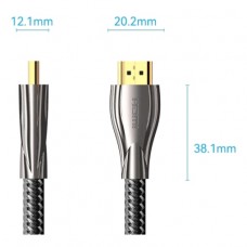 Кабель HDMI M - M, 15.0  м, V2.0, 4K 60Гц, обплетення, Zinc Alloy Type чорний Vention