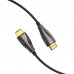 Кабель HDMI M - M, 15.0 м, V2.1, Optical 8K 60Гц 48Gbps Dolby 7.1 TPE Black Zinc Alloy  Vention