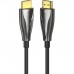 Кабель HDMI M - M, 15.0 м, V2.1, Optical 8K 60Гц 48Gbps Dolby 7.1 TPE Black Zinc Alloy  Vention
