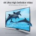 Кабель HDMI M - M, 2.0  м, V2.0, 4K 60Гц, кут 270°,  PVC, чорний Vention