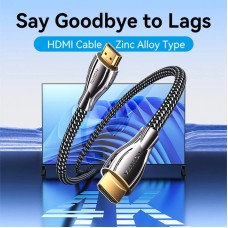 Кабель HDMI M - M, 2.0  м, V2.0, 4K 60Гц, обплетення, Zinc Alloy Type чорний Vention