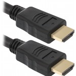 Кабель HDMI M - M, 2.0 м, V1.4, Defender, чорний, HDMI-07 Кабель HDMI M - M, 2.0 м, V1.4, Defender, чорний, HDMI-07