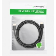 Кабель HDMI M - M, 3.0 м, V2.0 Cafule 4K, HD104 UGREEN Чорний