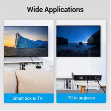 Кабель HDMI M - M, 3.0м, V2.1, 8K 60Гц обплетення, чорний Vention