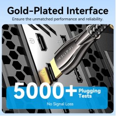Кабель HDMI M - M, 8.0  м, V2.0, 4K 60Гц, обплетення, Zinc Alloy Type чорний Vention