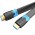 Кабель HDMI M - M, 8.0м,V2.0, 4K 60Гц, PVC Flat Design, Black, Vention