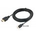 Кабель HDMI M - micro M, 1.5 м, V1.4