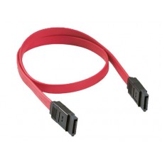 Кабель SATA 3.0 7pin, F/F, 0.4 м, прямий, червоний