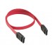 Кабель SATA 3.0 7pin, F/F, 0.4 м, прямий, червоний