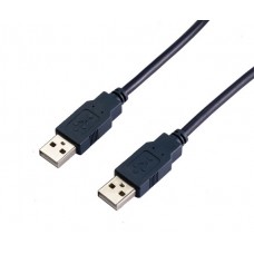 Кабель USB 2.0 AM-AM, 1.0 м, чорний