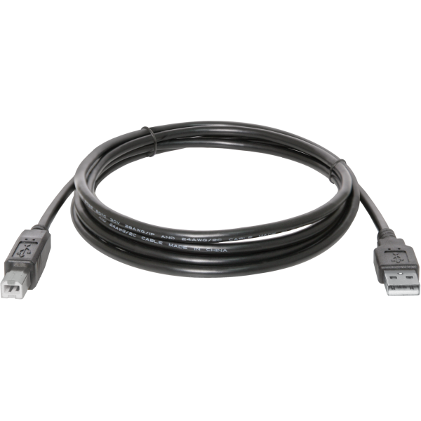 Кабель USB 2.0 AM-BM, 1.8 м, чорний, USB04-06 Defender