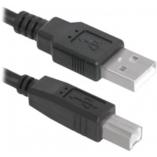 Кабель USB 2.0 AM-BM, 1.8 м, чорний, USB04-06 Defender Кабель USB 2.0 AM-BM, 1.8 м, чорний, USB04-06 Defender