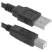 Кабель USB 2.0 AM-BM, 1.8 м, чорний, USB04-06 Defender