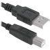 Кабель USB 2.0 AM-BM, 5.0 м, чорний, USB04-17 Defender