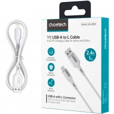 Кабель USB 2.0 AM-Lightning M, 1.0м, білий, Choetech