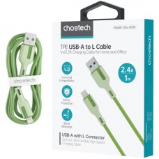 Кабель USB 2.0 AM-Lightning M, 1.0м, зелений, Choetech