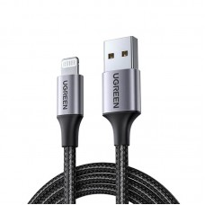 Кабель USB 2.0 AM-Lightning M, 1.0м, чорний, US199 UGREEN