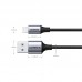 Кабель USB 2.0 AM-Lightning M, 1.0м, чорний, US199 UGREEN