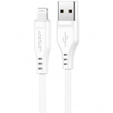 Кабель USB 2.0 AM-Lightning M, 1.2м, білий, TPE C3-02 Acefast Кабель USB 2.0 AM-Lightning M, 1.2м, білий, TPE C3-02 Acefast