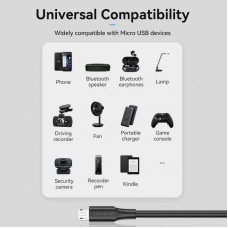 Кабель USB 2.0 AM-micro BM 1.0м Black Vention Кабель USB 2.0 AM-micro BM 1.0м Black Vention