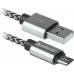 Кабель USB 2.0 AM-micro BM, 1.0 м, білий, 08-03T PRO Defender