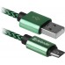 Кабель USB 2.0 AM-micro BM, 1.0 м, зелений, 08-03T PRO Defender