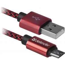Кабель USB 2.0 AM-micro BM, 1.0 м, червоний, 08-03T PRO Defender Кабель USB 2.0 AM-micro BM, 1.0 м, червоний, 08-03T PRO Defender