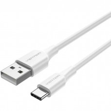 Кабель USB 2.0 AM-Type-C M, 1 м, 18W білий Vention