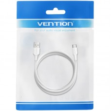 Кабель USB 2.0 AM-Type-C M, 1 м, 18W білий Vention