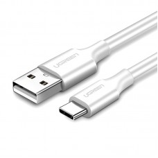 Кабель USB 2.0 AM-Type-C M, 1 м, 3.0A, 60W Nickel Plating Білий, US287 UGREEN